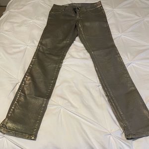 Decree Super Skinny Silver/Gold Metallic